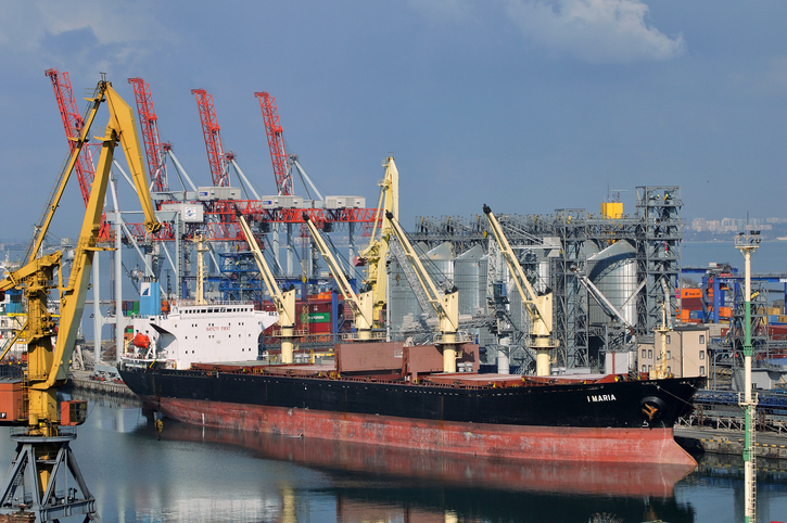 Sea transportation of grain